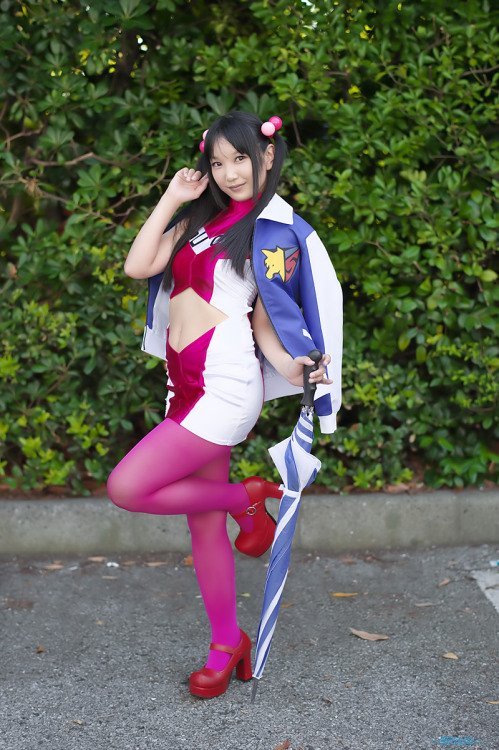 girlwhowearpantyhoseincosplay: Japanese girl Lenfried cosplays as Sugo Grand Prix Campaign Girl from