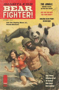 evilninjax24:  Paolo Rivera, Shirtless Bear Fighter.This may be the single most important piece of art you’ll ever witness.