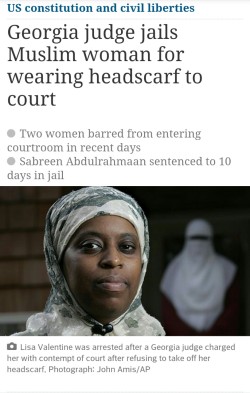 yasserkhan:The situation for Muslims in America is only going to become more difficult.http://www.theguardian.com/world/2008/dec/17/georgia-headscarf-courtroom-rollins