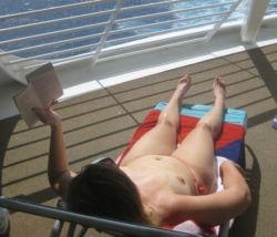 cruise-ship-nudity:  Well hi there! Whatcha reading? Mmmm hmmmm!!! Thanks for the submission!!!  Cruise Ship Nudity!!!  Share your nude cruise adventures with us!!!  Email your submissions to: CruiseShipNudity@gmail.com