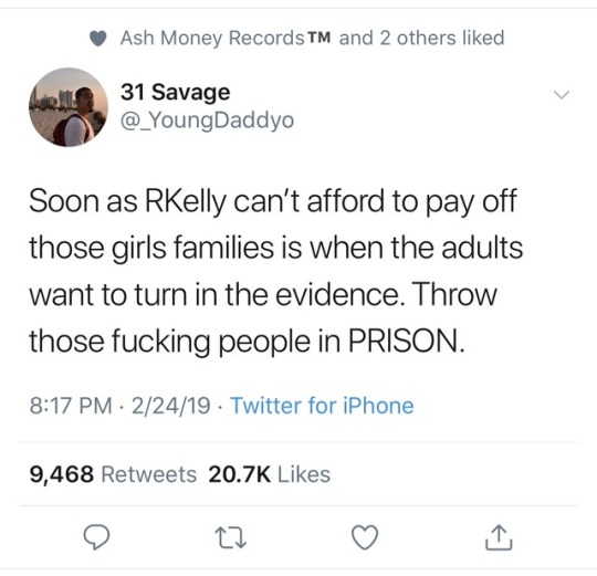 thelovelybones124:  diekingdomcome:  miseducatedmelanicmuse:    Honestly those families need to be jailed bc they took money over protecting their daughters from sexual predators   Is this true ? 😱