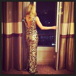 csiriano:  Love this sequin gown on Ewa for