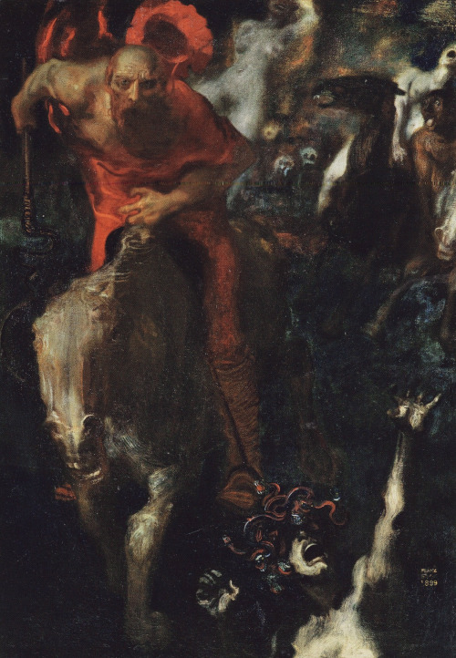 mysteriousartcentury:Franz von Stuck (1863-1928), was a German symbolist painter, sculptor, printmak