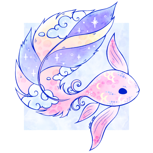 Sky Feather Tail Fish~Reblogs Appreciated~Shop Updated! | Instagram | Tip Jar