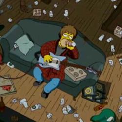 patoacdclml:  Homero es mi camino a seguir xd ya voy aprendiendo a tocar la guitarra xd en lo q repecta a tomar cerveza o vamos empatados o le gano una de las dos xd 