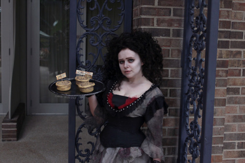 “Did you come here for a pie, sir?”My Mrs. Lovett cosplay from Sweeney Todd! I actually made this la