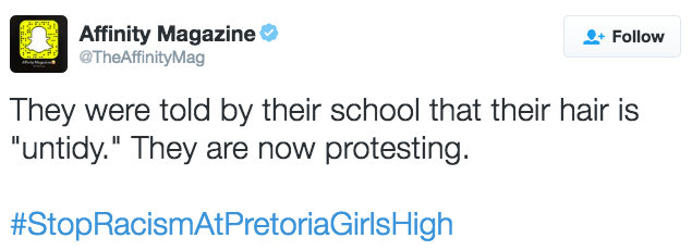 the-movemnt:  Pretoria Girls High School students are fighting back against a racist