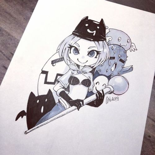 Inktober 2019 Day 6 Mage #inktober #inktober2019 #roinktober #ragnaroktober #ragnarokinktober #mage #ragnarokonline