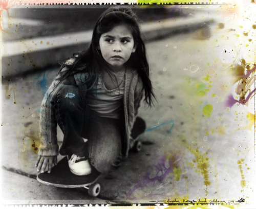 Sophia on a skateboard , shot by Ed Templeton for our 2009 Photo Annual Feature.