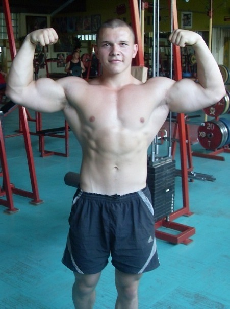 theruskies:  16 y.o. young Russian stud I want to share with you my real story of life. When I was in high school I had a classmate very similar to him. He was big and brawny , fought well and could beat anyone. Еven facial features are very similar