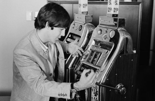 Paul gambling in Las Vegas, 1964