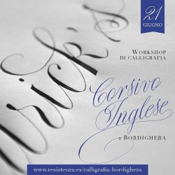 giuseppesalernocalligraphy:  #workshop di #calligrafia #ingese  a #bordighera #imperia #liguria #event
