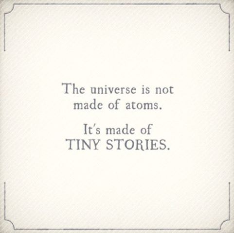 and you are one wondrous tiny story!