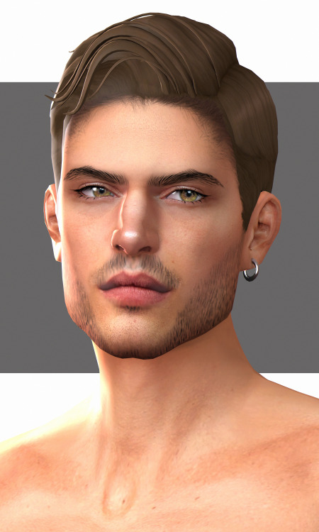*Amber - base game compatible hairstyle for male sims, all LOD’s, all maps, 24 EA swatches, from tee