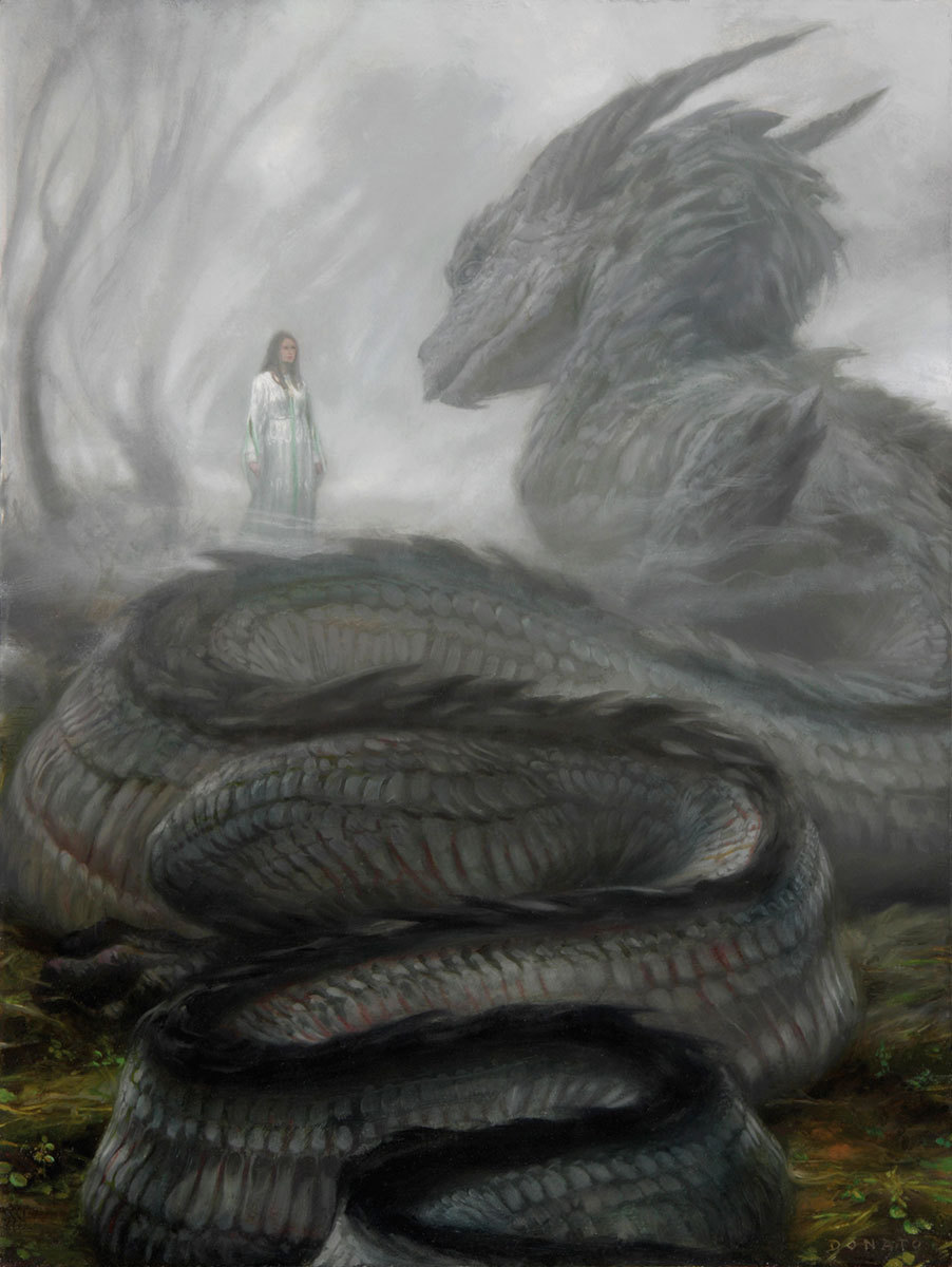 DonatoArts on X: One of my favorite narrative creations about dragons. The dragon  Glaurung holds Turin frozen in his gaze as the orcs retreat with elvish  prisoners. From J.R.R. Tolkien's the Silmarillion.