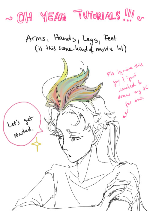 So anon asked for advices for drawing arms, legs, hands & feet.                 Since a normal t