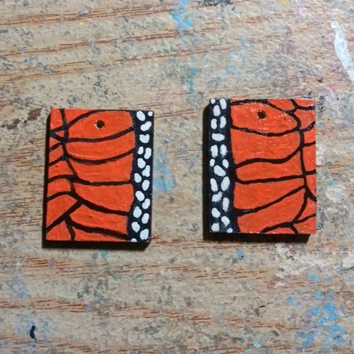 Introducing a new product. Hand painted earrings. I was inspired by a Tik Tok user&rsquo;s prett