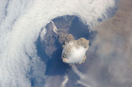 the-gasoline-station: Sarychev Volcano Eruption from the International Space StationSource: NASA God