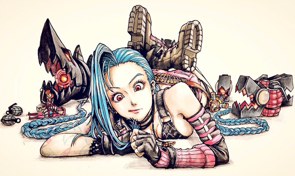 yep-that-tasted-purple:  Jinx | 俺は胃が弱い [pixiv]