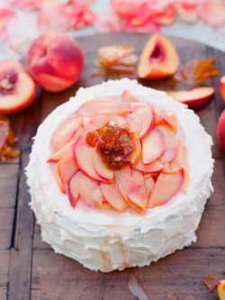 ambrosiadessert:  Peach Cake  