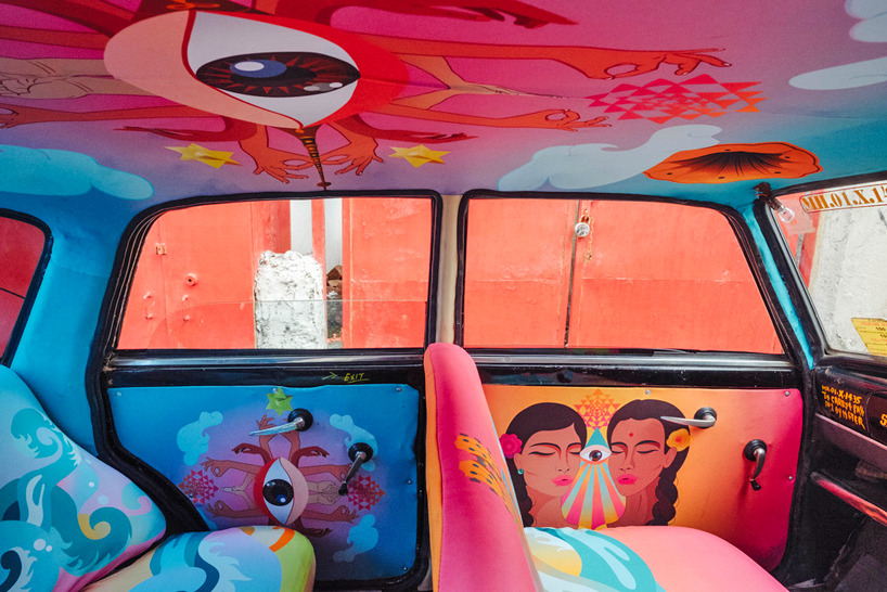 wetheurban:  Taxi Fabric, A New Form of Exhibiting Art If you ever hail a cab in