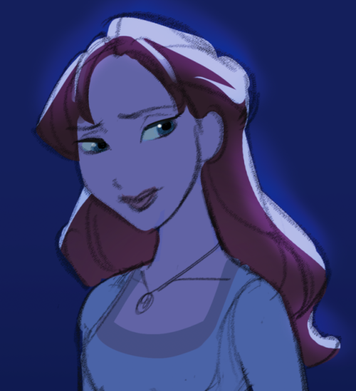 Working on some viz dev! I need to design a cloak for her eventually but I&rsquo;m just hap