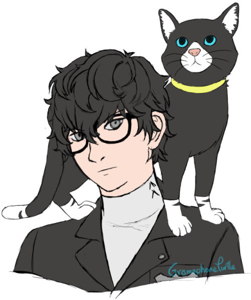 Persona 5 drawing dump, trying to come out of a drawing slump.Hair in general was the focus here&nbs