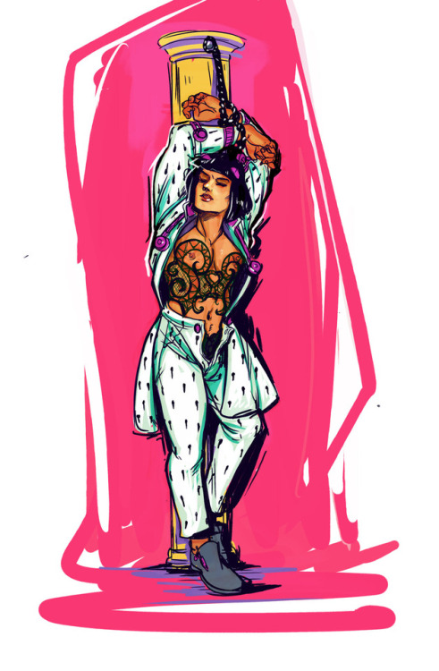 some JoJo’s Bizarre Adventure sketches I’ve done throughout the year.You can thank @sath