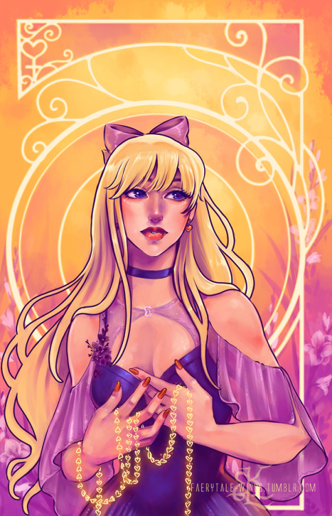 faerytale-wings: ~Sailor Venus Nouveau~ I’m way behind on posting my art, but I’m trying
