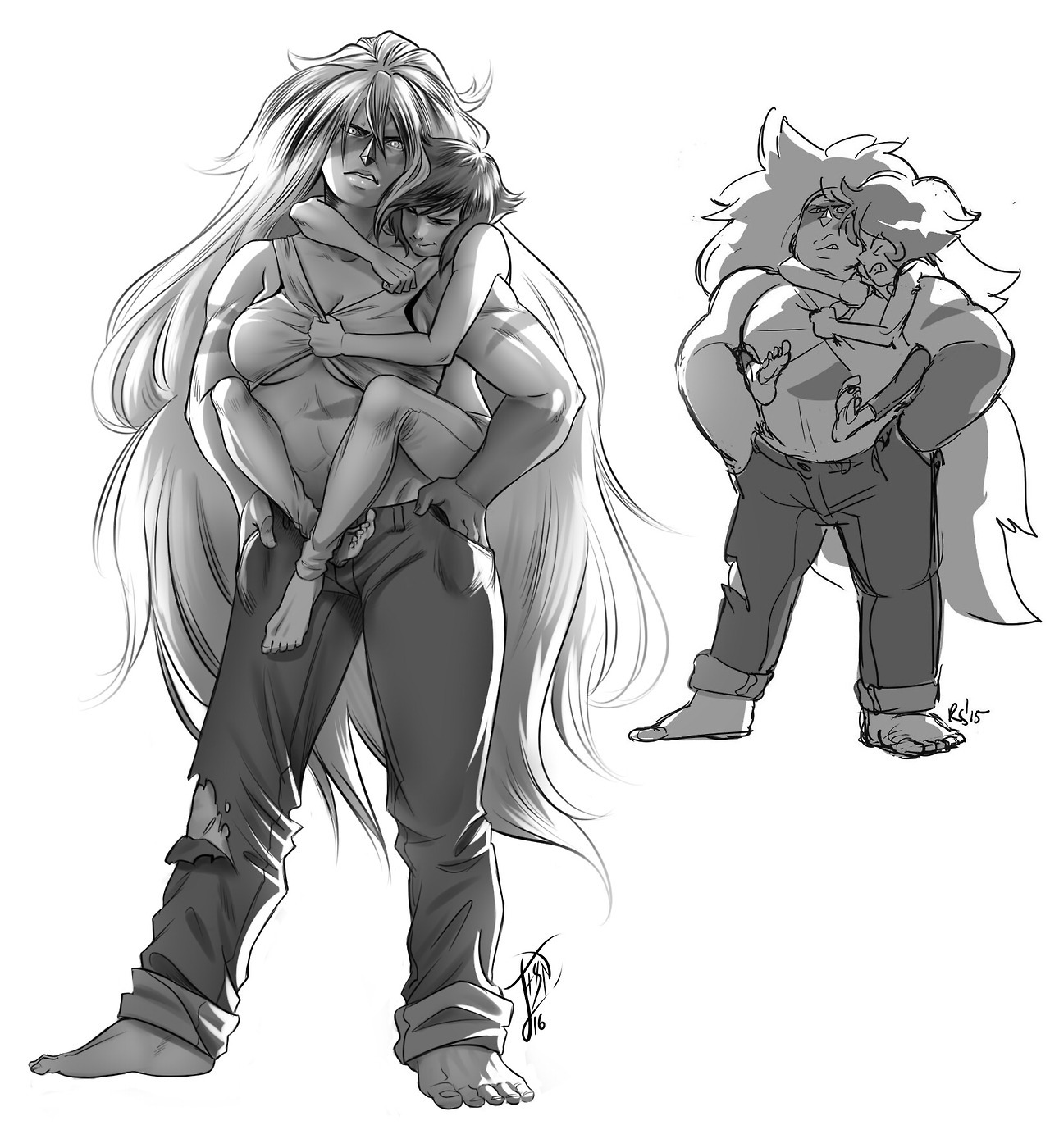 lessa-n:    My style vs. Rebecca Sugar’s style  (2016)