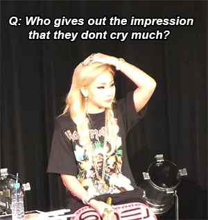 Q: Who gives the impression that they don&rsquo;t cry much?