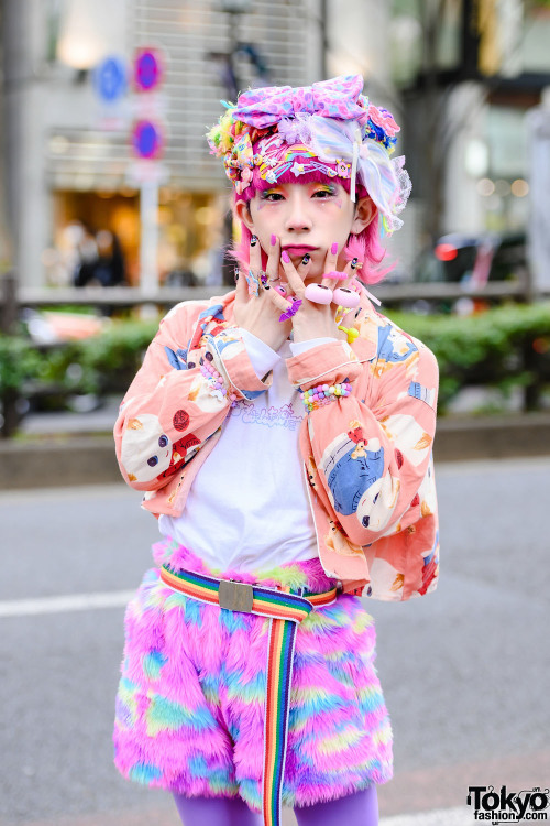 tokyo-fashion: 19-year-old Japanese idol Rikutama - the only male member of idol group Rainbow Panic