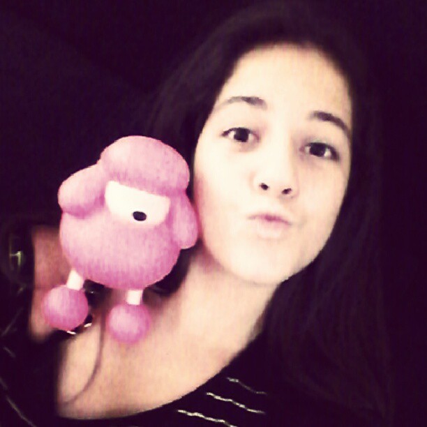 &ldquo;Meu&rdquo; polvo de pelucia #dog #pink #me #kiss #bffhouse #instagram