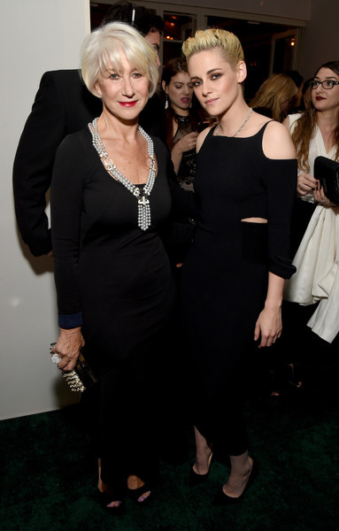 aprilwearsgucci:   Honorees Helen Mirren (L) and Kristen Stewart attend the 23rd Annual ELLE Women I