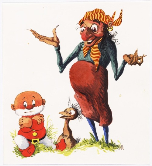 talesfromweirdland:1960s/70s illustrations from Dutch children’s series, Paulus the woodgnome.