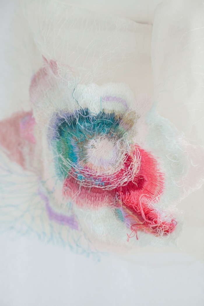 venterdesignstudio:  Yumiko Arimoto, another embroidery artist i discovered, imagine