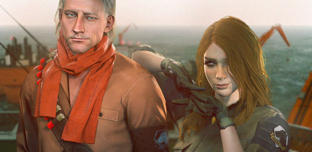 Blast from the past, Sylf and Ocelot on mother base.(meant to feel like more so of