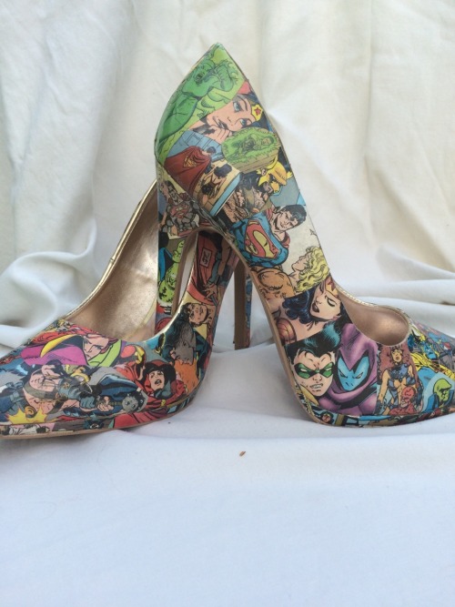 Specific Volume: $90JLA, assemble! No, wait&hellip;These JLA shoes are covered with all the JLA 