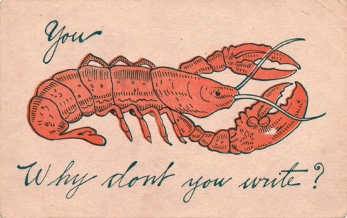 libraryofva:Recent Acquisition - Postcard CollectionYou - Why don’t you write?Postmarked  October 19