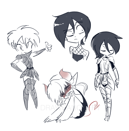 the-clod-squad:playing around with old middle school ocs alkdnsfn