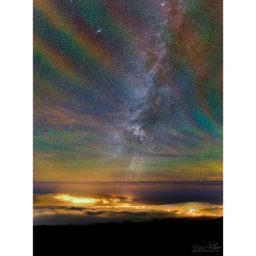 Rainbow Airglow over the Azores #nasa #apod adult photos