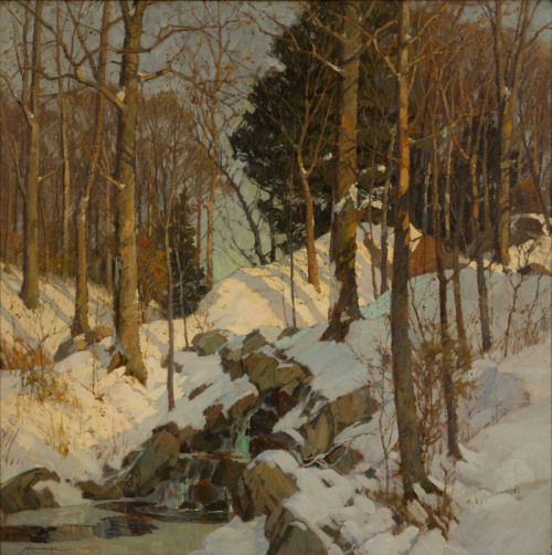 FREDERICK J. MULHAUPTWinter’s JewelsOil on Canvas36″ x 36″