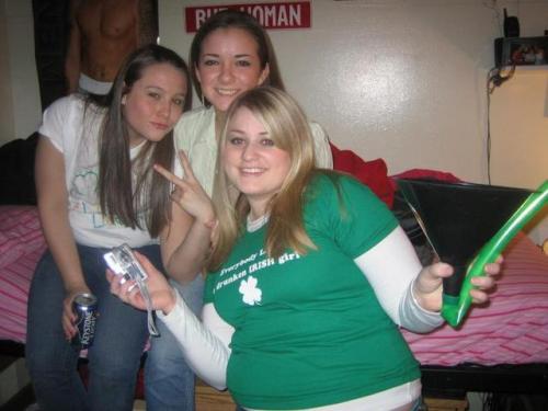 Porn photo collegegirlbeerbellies:St. Patricks Day (Part