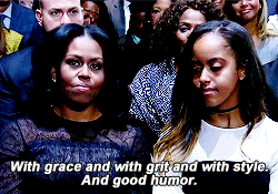 purrrillas:President Obama thanking Michelle in his Farewell Speech.