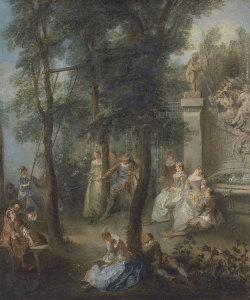 centuriespast:  Nicolas LancretThe Swingca. 1735-40Oil on canvas. 65.5 x 54.5 cmMuseo Thyssen-Bornemisza, Madrid 