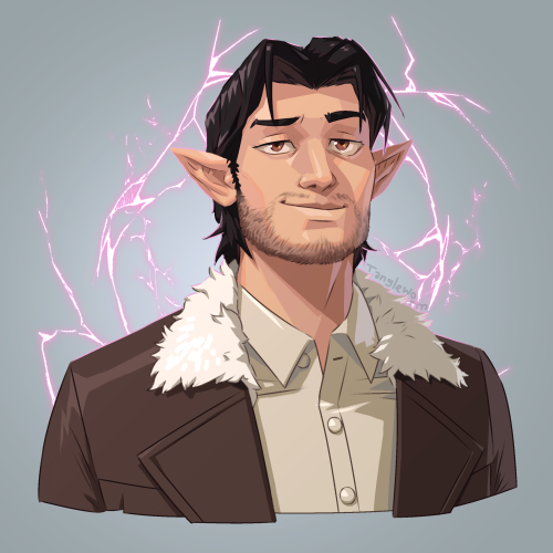 Locke, the Warlock! Thanks to Twitter user @.ShelfMadeMan for commissioning me!