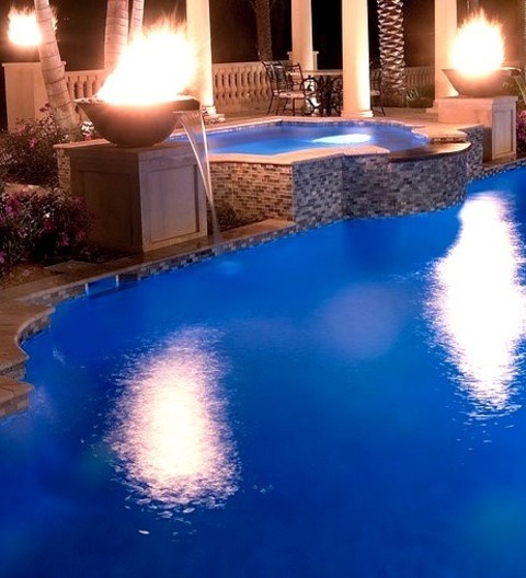 Tampa Fountain PoolInspiration For A Massive Tropical Backyard Renovation That Includes A Specially Shaped