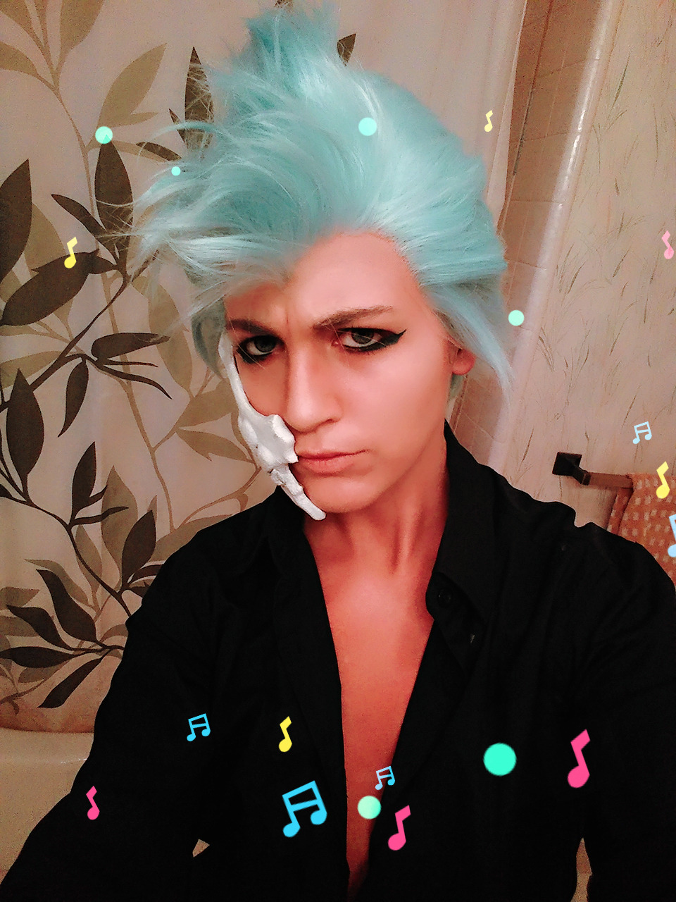fwips:  Grimmjow wip from the other night~ im not happy with it yet but then i didnt