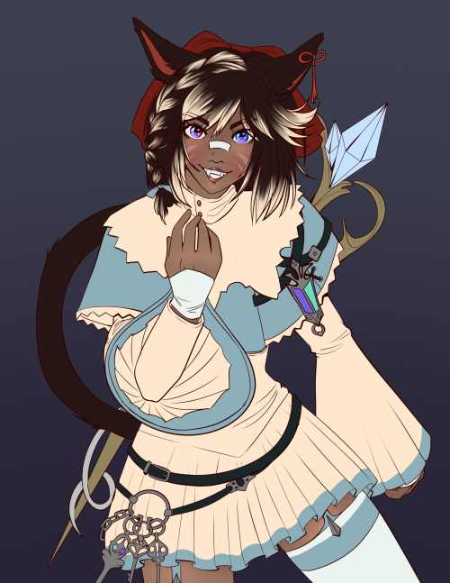 Provokes but as a healerArt of my Warrior of Light from FF14! My fiance started playing with me and 