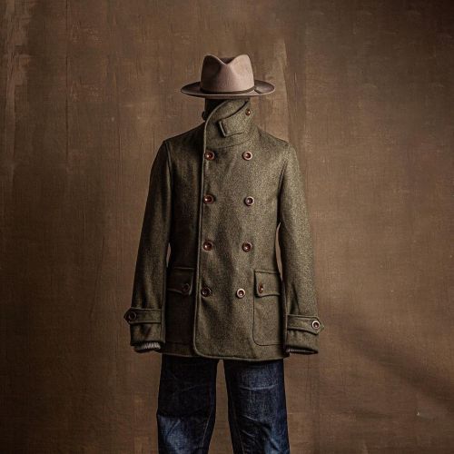 thereviveclub: The Peacoat in Military Green from @captainsantors - An absolutely stunning wool Peac